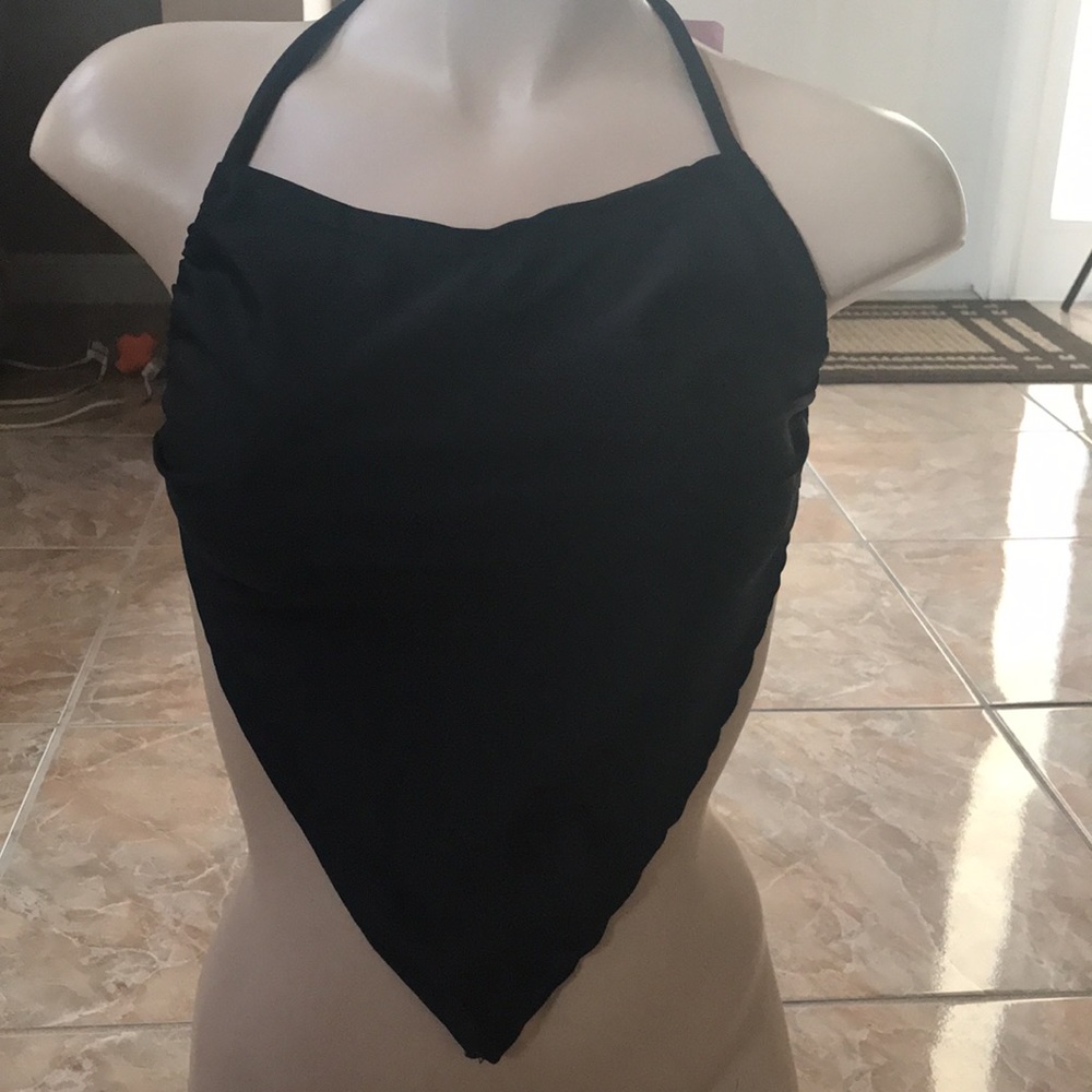 Zuliana halter bandana back tie top